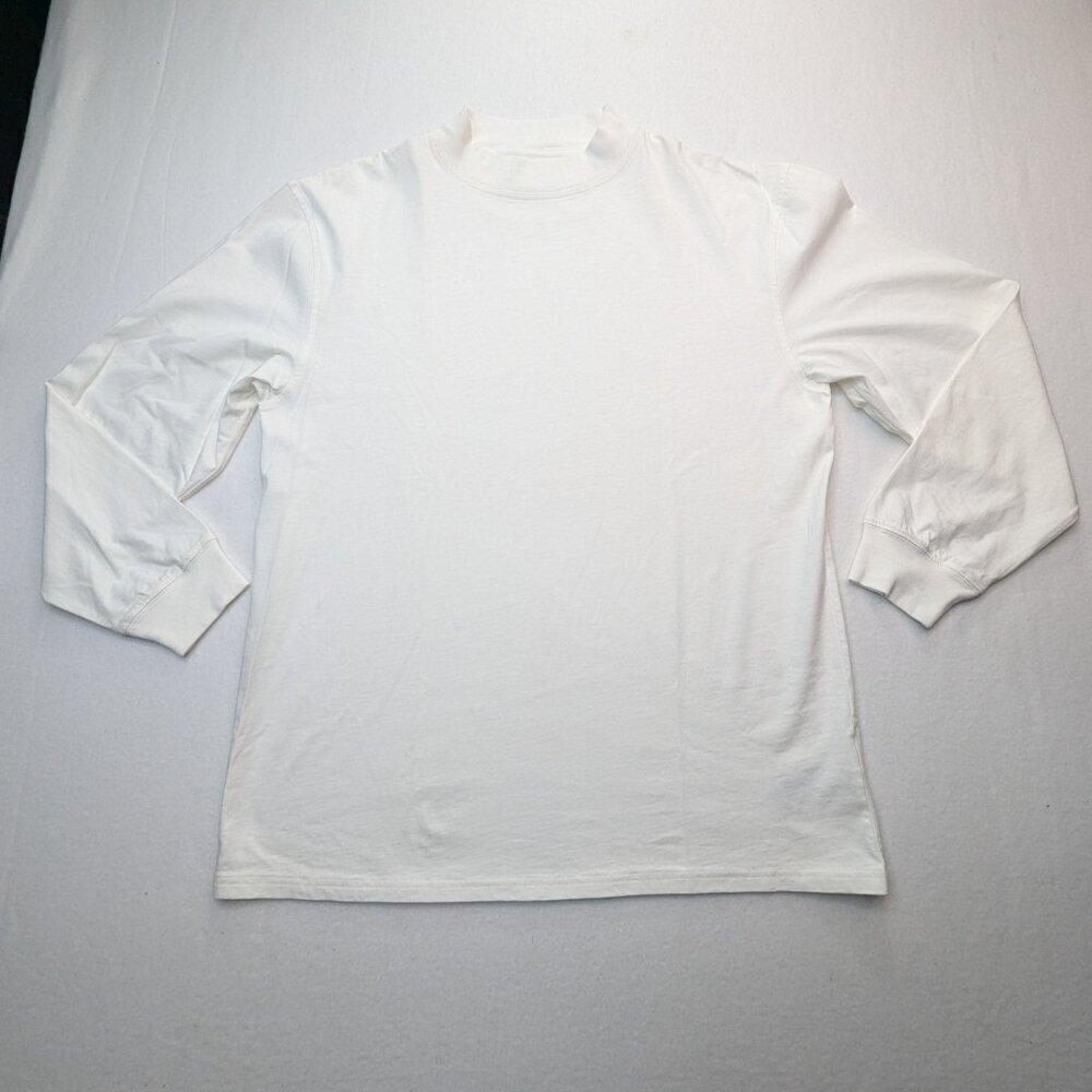 Pendelton Women's Mock Neck Sweater Size large 100% Cotton White